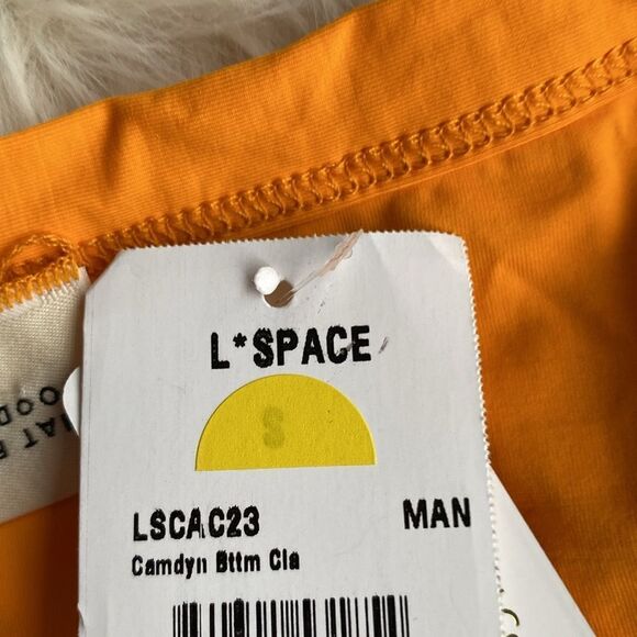 L*SPACE Camdyn Orange Mango Bikini Bottom Small - Picture 3 of 6